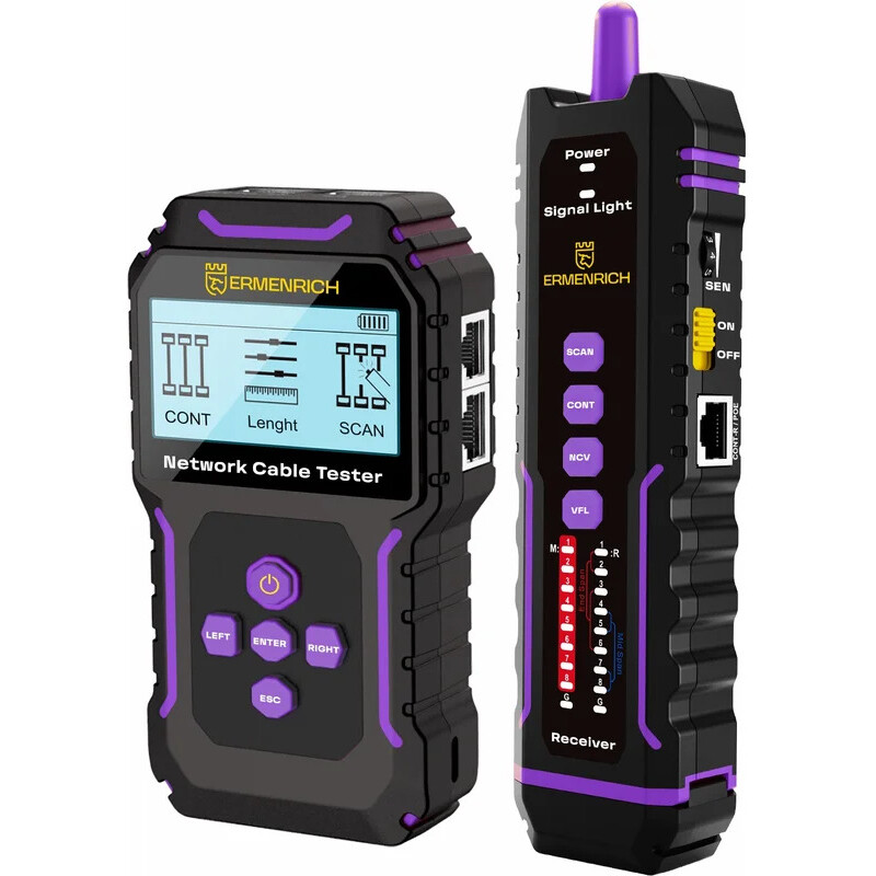 Кабельный тестер ERMENRICH NetGeeks NP45 - 84554