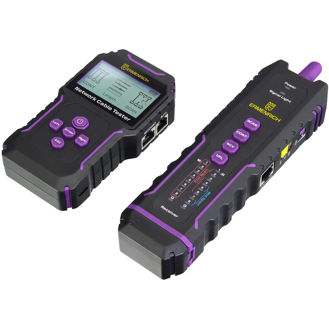 Кабельный тестер ERMENRICH NetGeeks NP45 - 84554 - фото 2