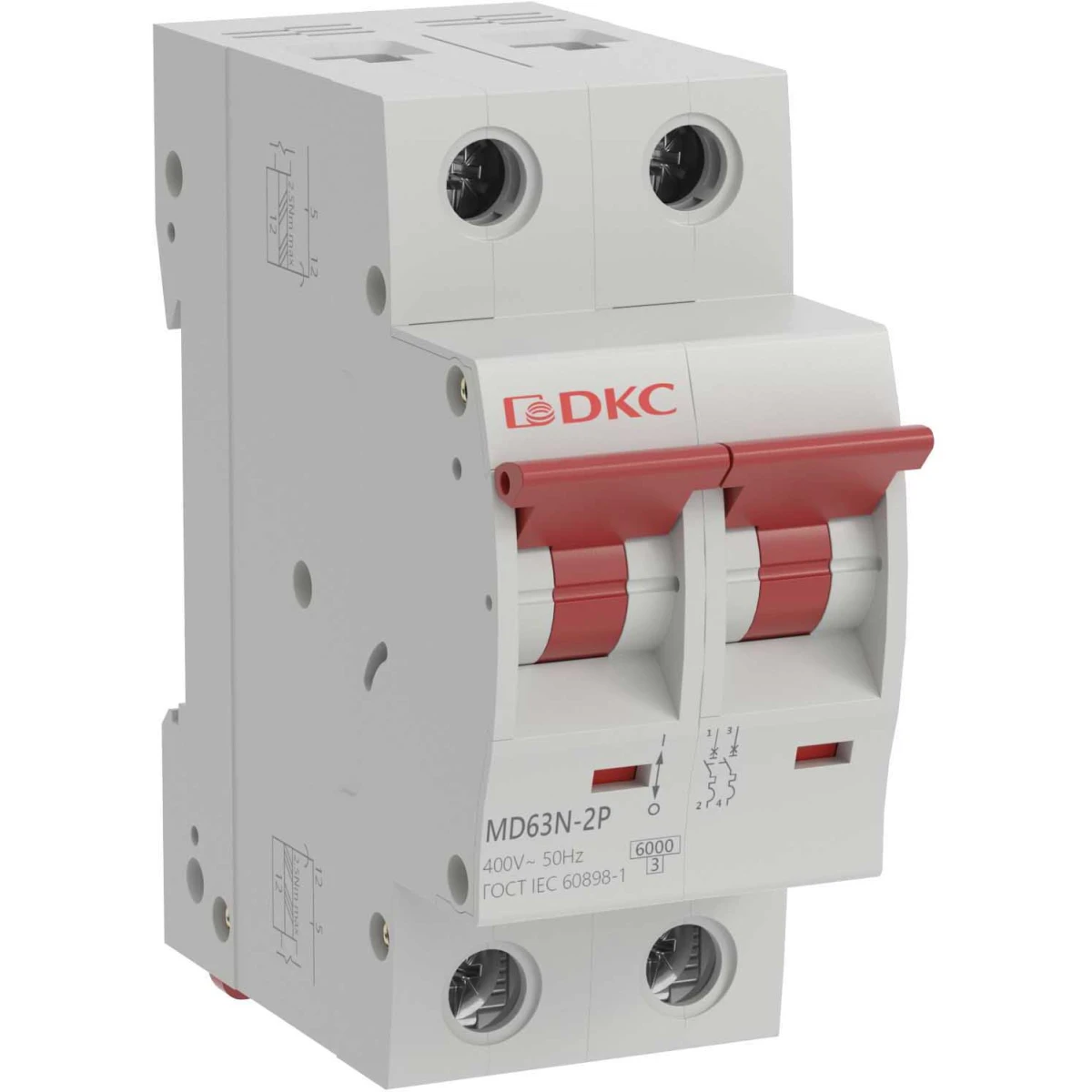 Автоматический выключатель DKC MD63N-2PB32 - фото 2