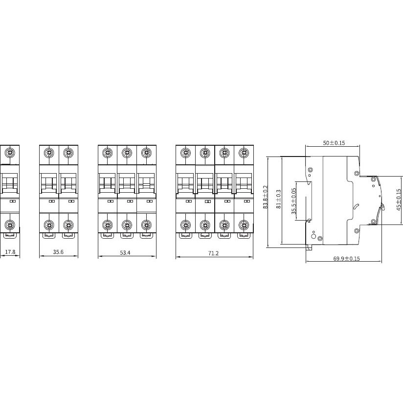 Автоматический выключатель DKC MD63N-2PB32 - фото 6