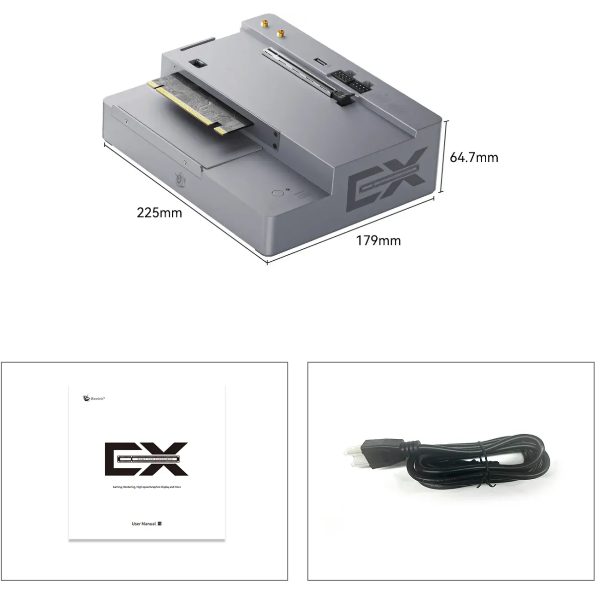 Док-станция Beelink Multi-Functional EX Pro Docking Station Space Grey - BL/EX/Space Grey - фото 7