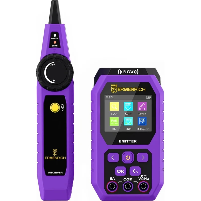 Кабельный тестер ERMENRICH Ping SM75 - 84553