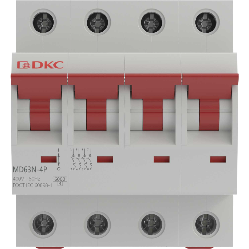 Автоматический выключатель DKC MD63N-4PC50 - фото 2
