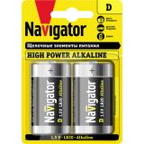 Батарейка Navigator NBT-NE-LR20-BP2 (D, 2 шт.) (94755)
