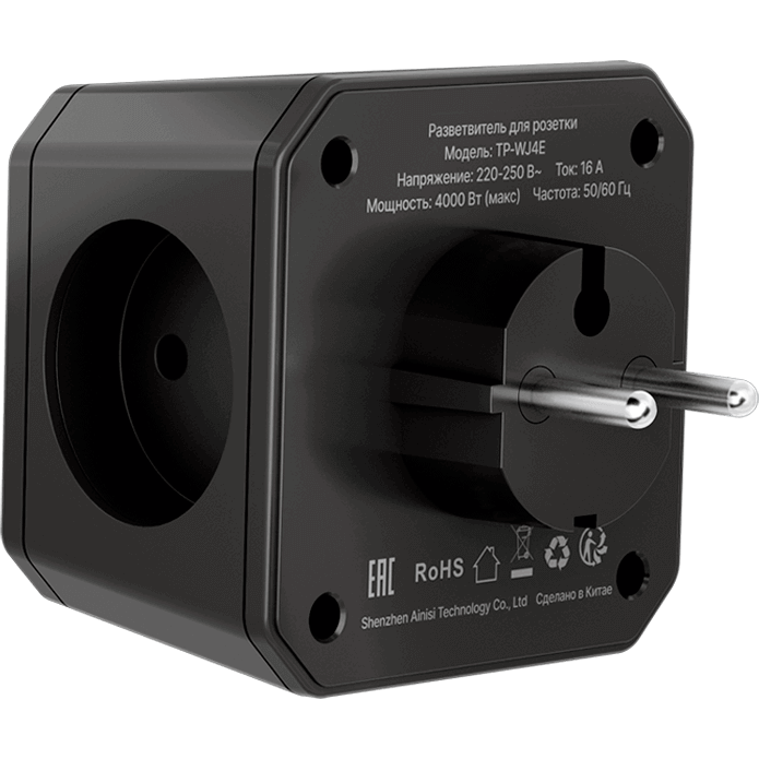 Сетевой разветвитель AGNI TP-WJ4E-Black - фото 3