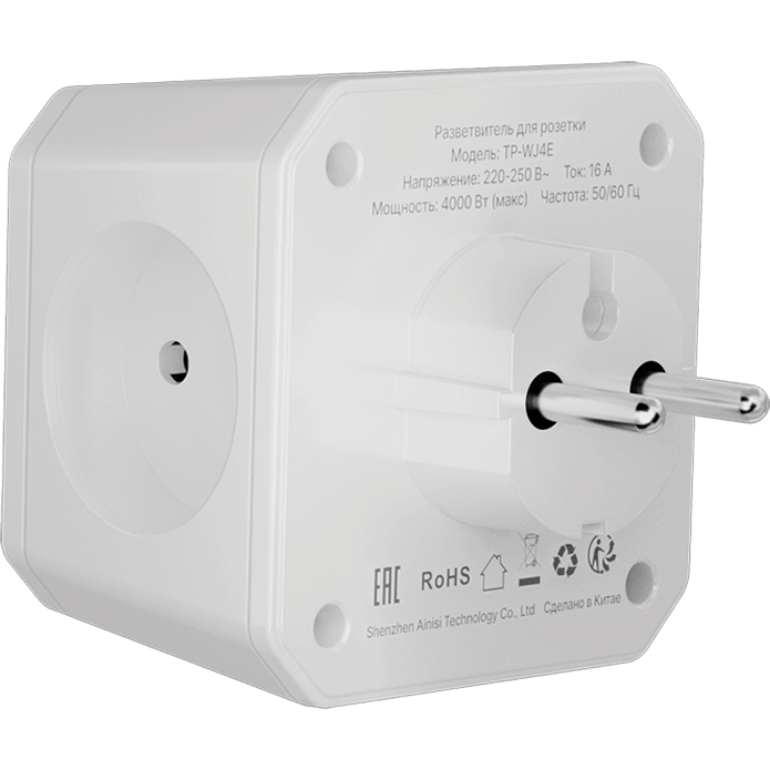 Сетевой разветвитель AGNI TP-WJ4E-White - фото 3