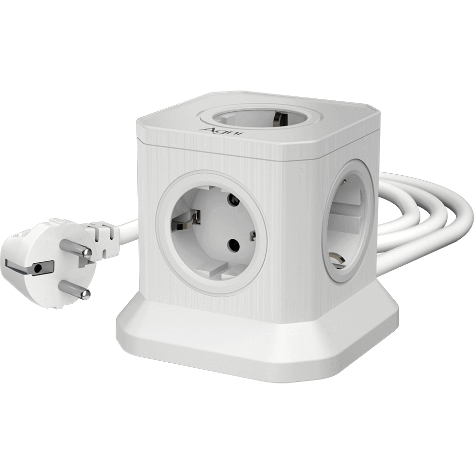 Сетевой фильтр AGNI TP-VE4U5E-2m-White