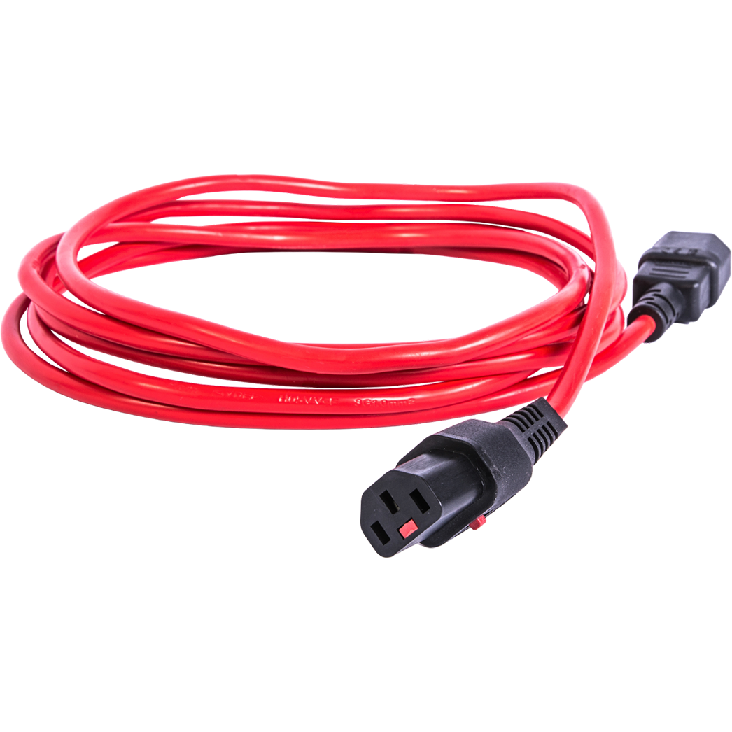 Кабель питания C13 - C14, 3м, ЦМО R-10-Cord-C13-C14-3-Red