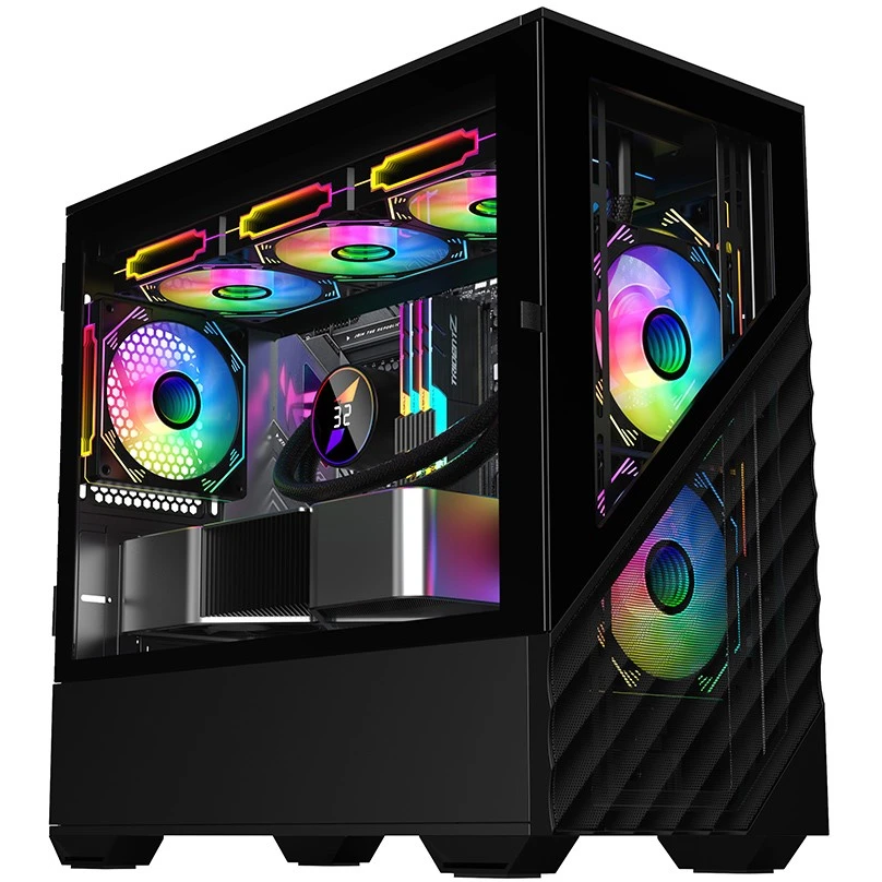 ..... Корпус 1STPLAYER DK D7 Black (0090) Б/У вмятины на верхних углах корпуса - D7-BK-3F1