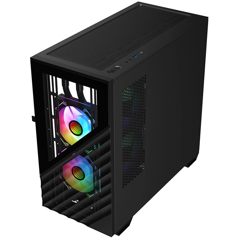 ..... Корпус 1STPLAYER DK D7 Black (0090) Б/У вмятины на верхних углах корпуса - D7-BK-3F1 - фото 3