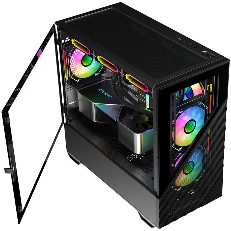 ..... Корпус 1STPLAYER DK D7 Black (0090) Б/У вмятины на верхних углах корпуса - D7-BK-3F1 - фото 5