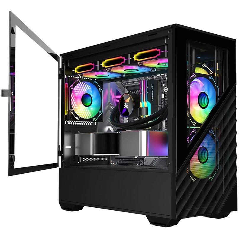 ..... Корпус 1STPLAYER DK D7 Black (0090) Б/У вмятины на верхних углах корпуса - D7-BK-3F1 - фото 6