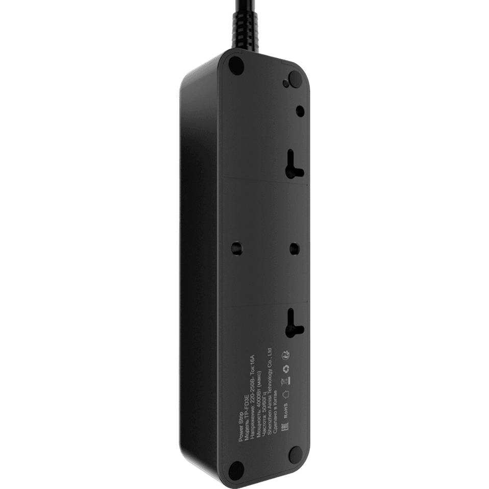 Сетевой фильтр AGNI TP-FD3E-3m-Black - фото 3