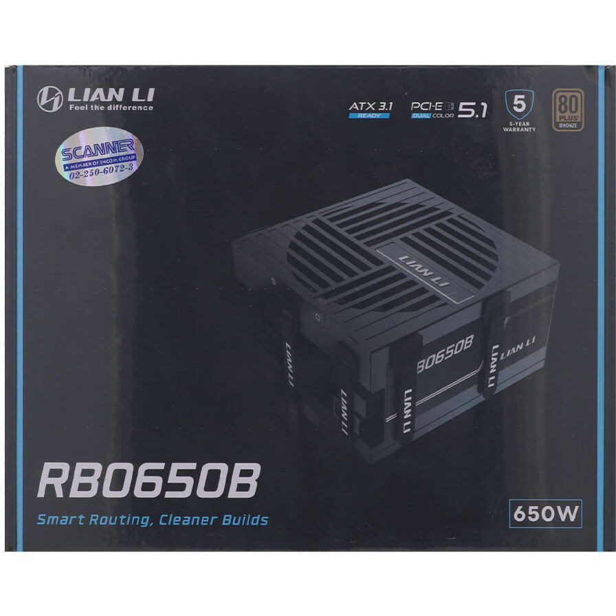Блок питания 650W Lian Li BX0650B Black - G9P.BX0650B.B000.RU - фото 8
