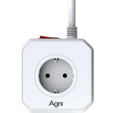 Сетевой фильтр AGNI TP-VE4U5E-C-2m-White