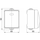 Выключатель IEK Форс EVS11-K03-10-54-DC
