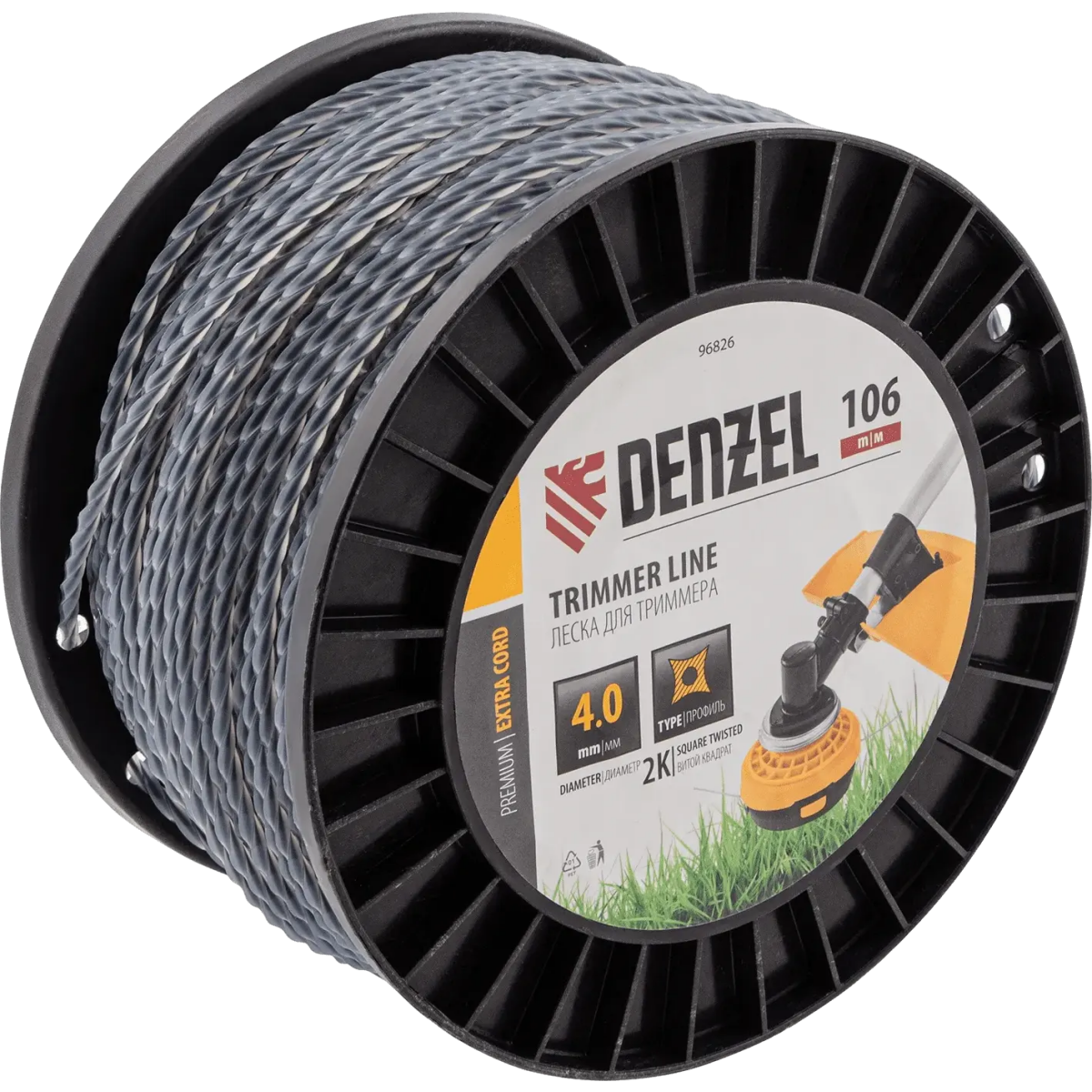 Леска для триммера Denzel 96826