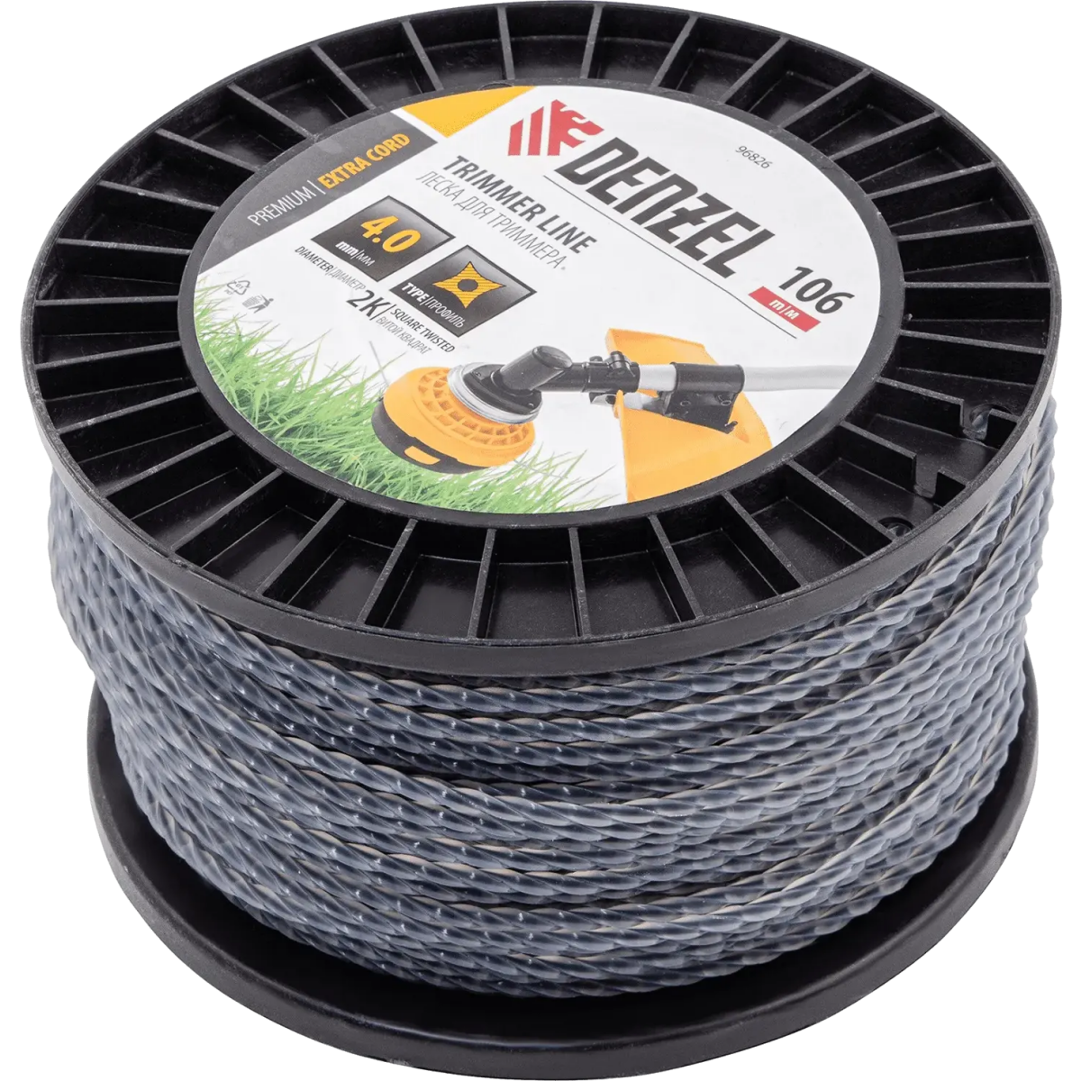 Леска для триммера Denzel 96826 - фото 2