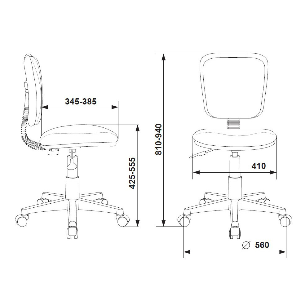 Детское кресло Бюрократ CH-W204NX Light Grey - CH-W204NX/LT19 - фото 5