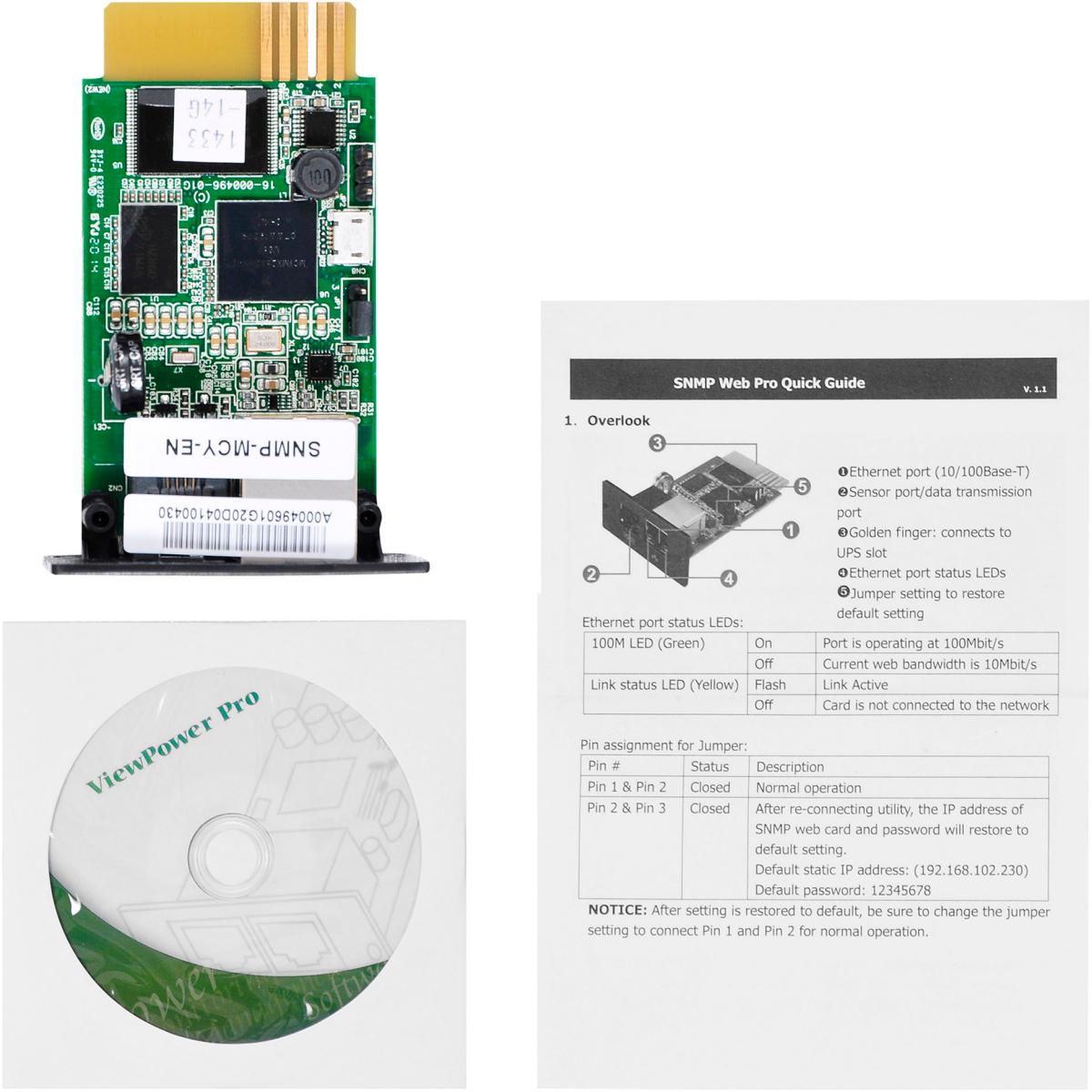 Карта сетевого управления Ippon Innova RT33 - 1180661 - фото 5