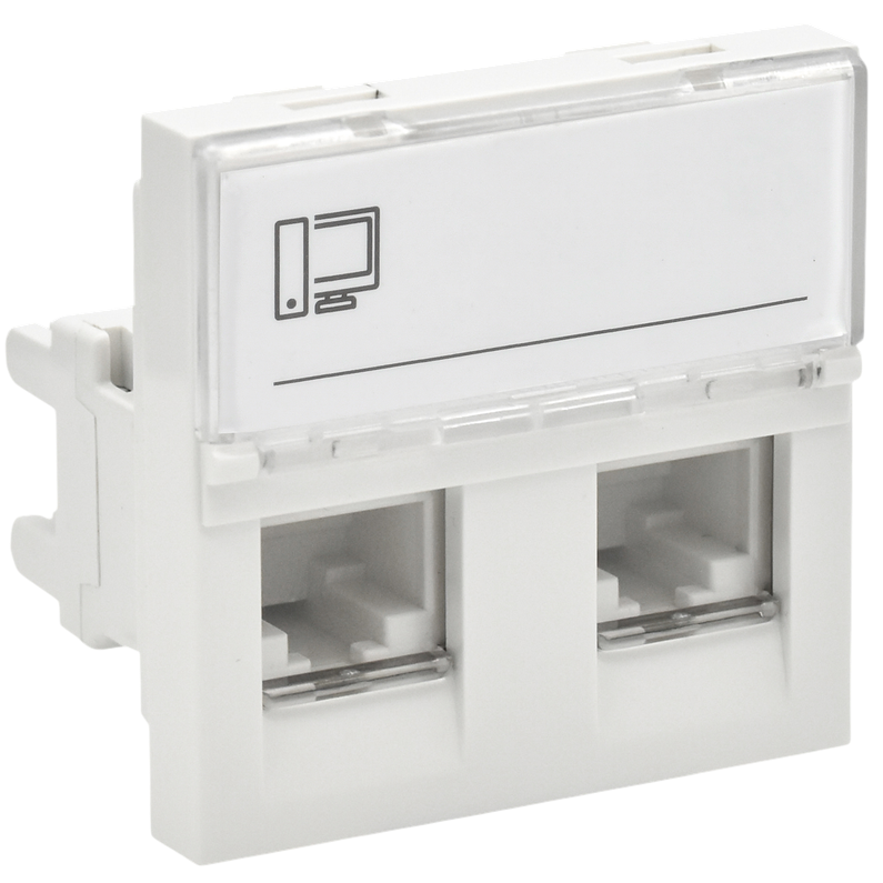 Вставка RJ-45 IEK PR-KK40D-RI-0-2-2C5EU-K01