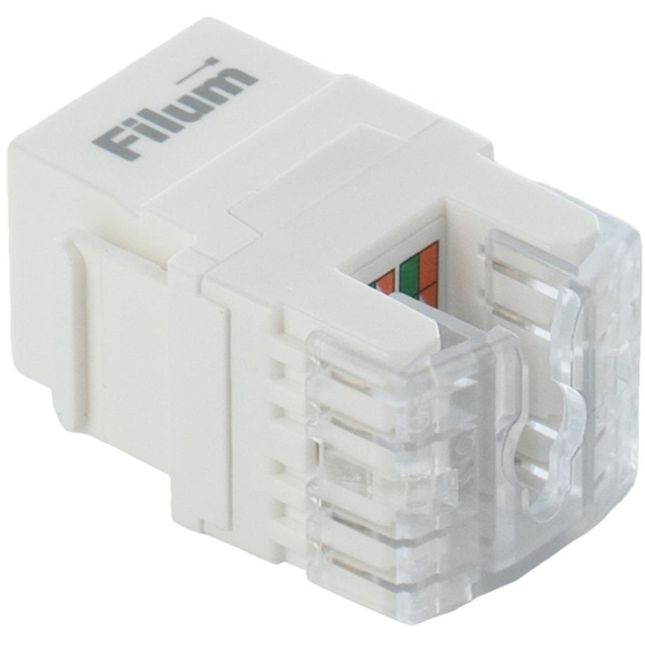 Вставка RJ-45 Filum FL-KJ-U5E-WT-180 - фото 2