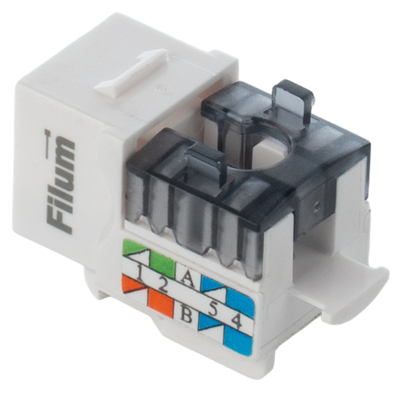 Вставка RJ-45 Filum FL-KJ-U6-WT-90 - фото 2