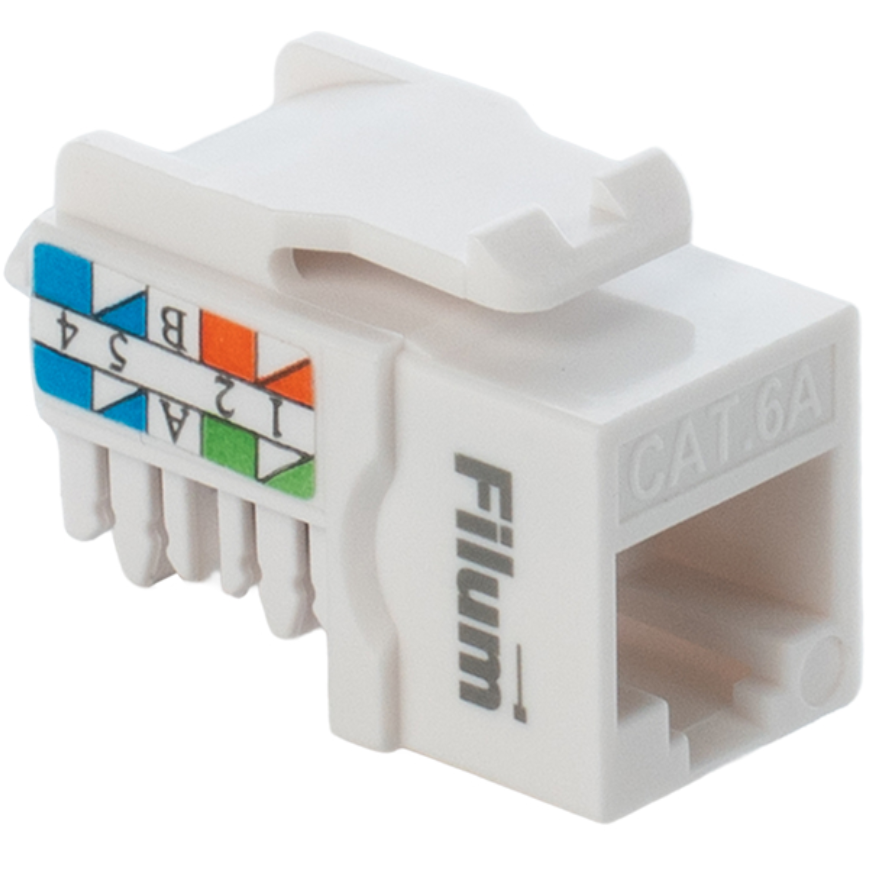 Вставка RJ-45 Filum FL-KJ-U6A-WT-90 - фото 2