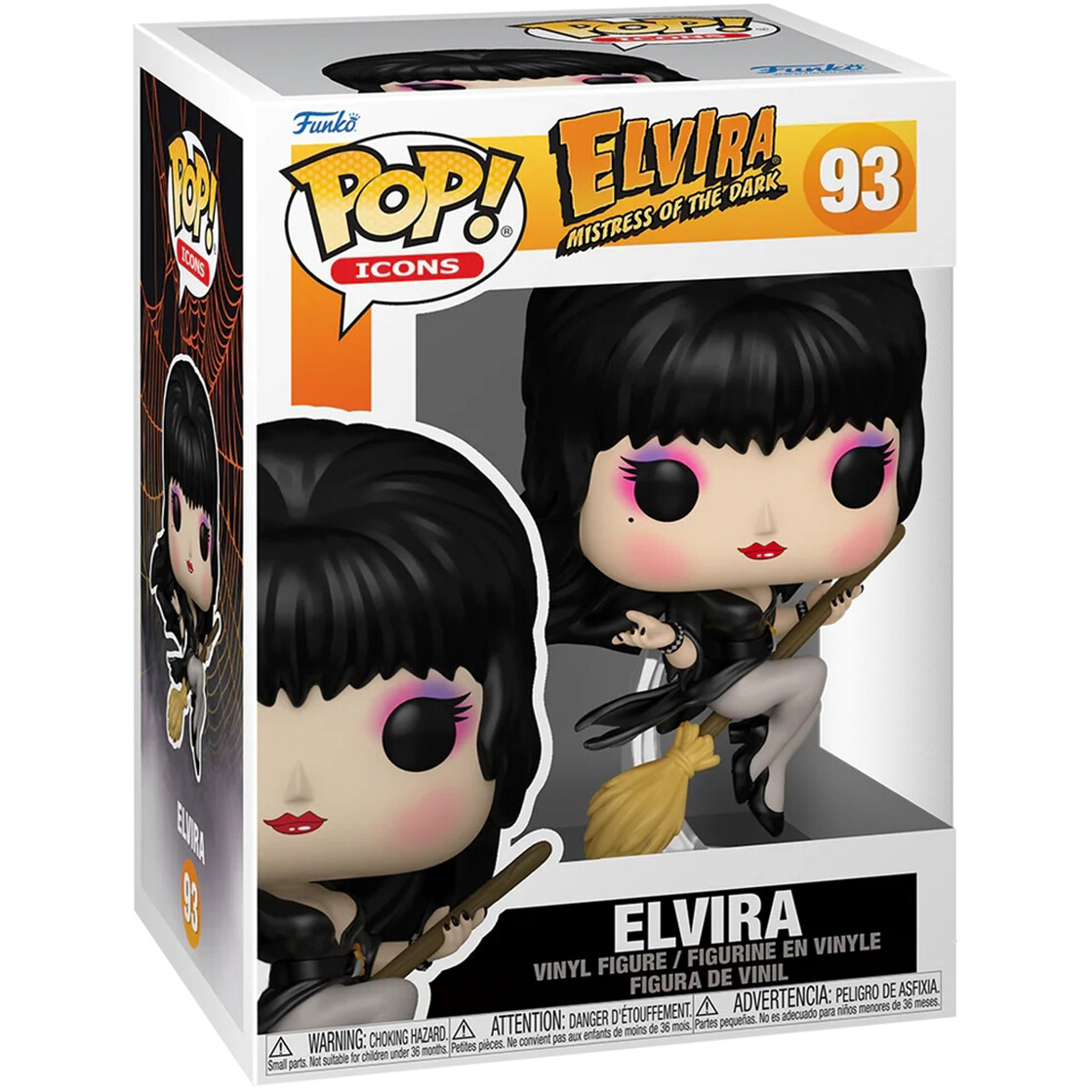 Фигурка Funko POP! Icons Elvira S5 Elvira Broom - 86440 - фото 2