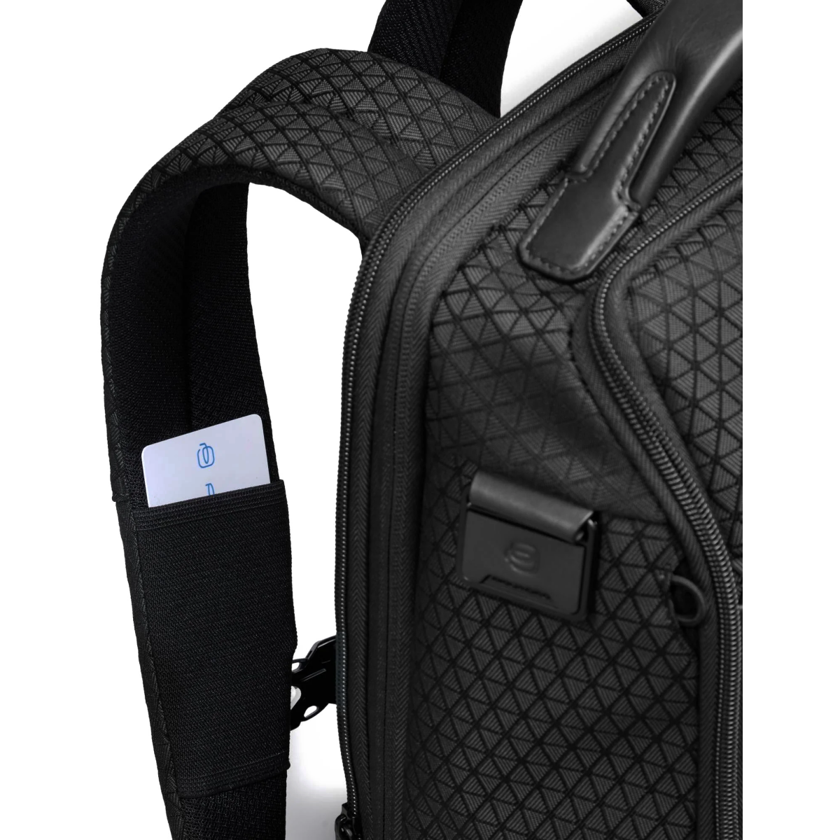 Рюкзак для ноутбука Piquadro Modular Travel Laptop Backpack 15.6" Black (CA6829W139) - CA6829W139/N - фото 4