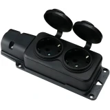 Колодка удлинителя Filum FL-SB-2EU-IP44-BK