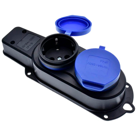 Колодка удлинителя Filum FL-SB-2EU-IP44-BL