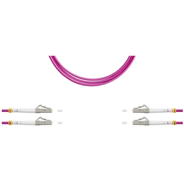 Патч-корд Filum FL-2x3.0-2LC/U-2LC/U-MM504-1м-LSZH-MG, 1м