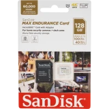 Карта памяти 128Gb MicroSD SanDisk Max Endurance + SD адаптер (SDSQQVR-128G-GN6IA)