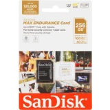 Карта памяти 256Gb MicroSD SanDisk Max Endurance + SD адаптер (SDSQQVR-256G-GN6IA)