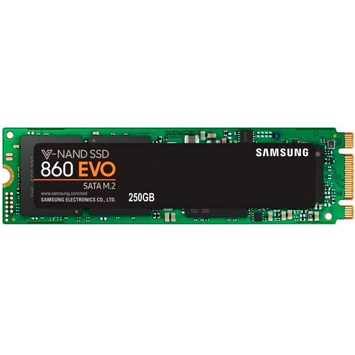 ..... Накопитель SSD 250Gb Samsung 860 EVO (MZ-N6E250BW) (1349) Б/У