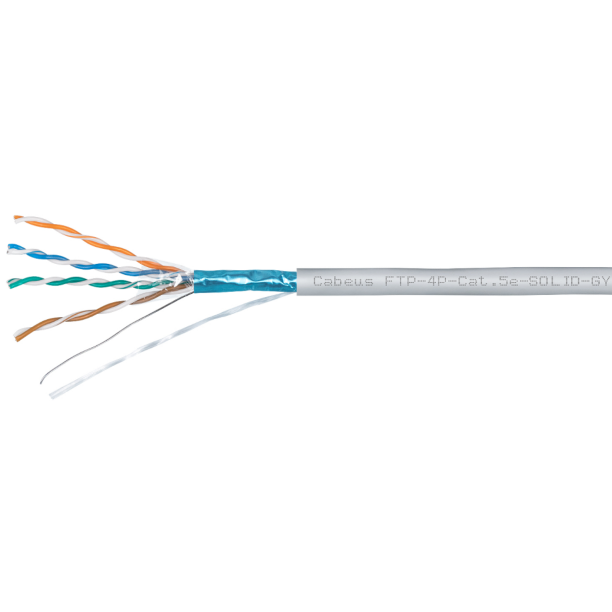 Бухта Cabeus FTP-4P-Cat.5e-SOLID-LSZH-GY-50, 50м