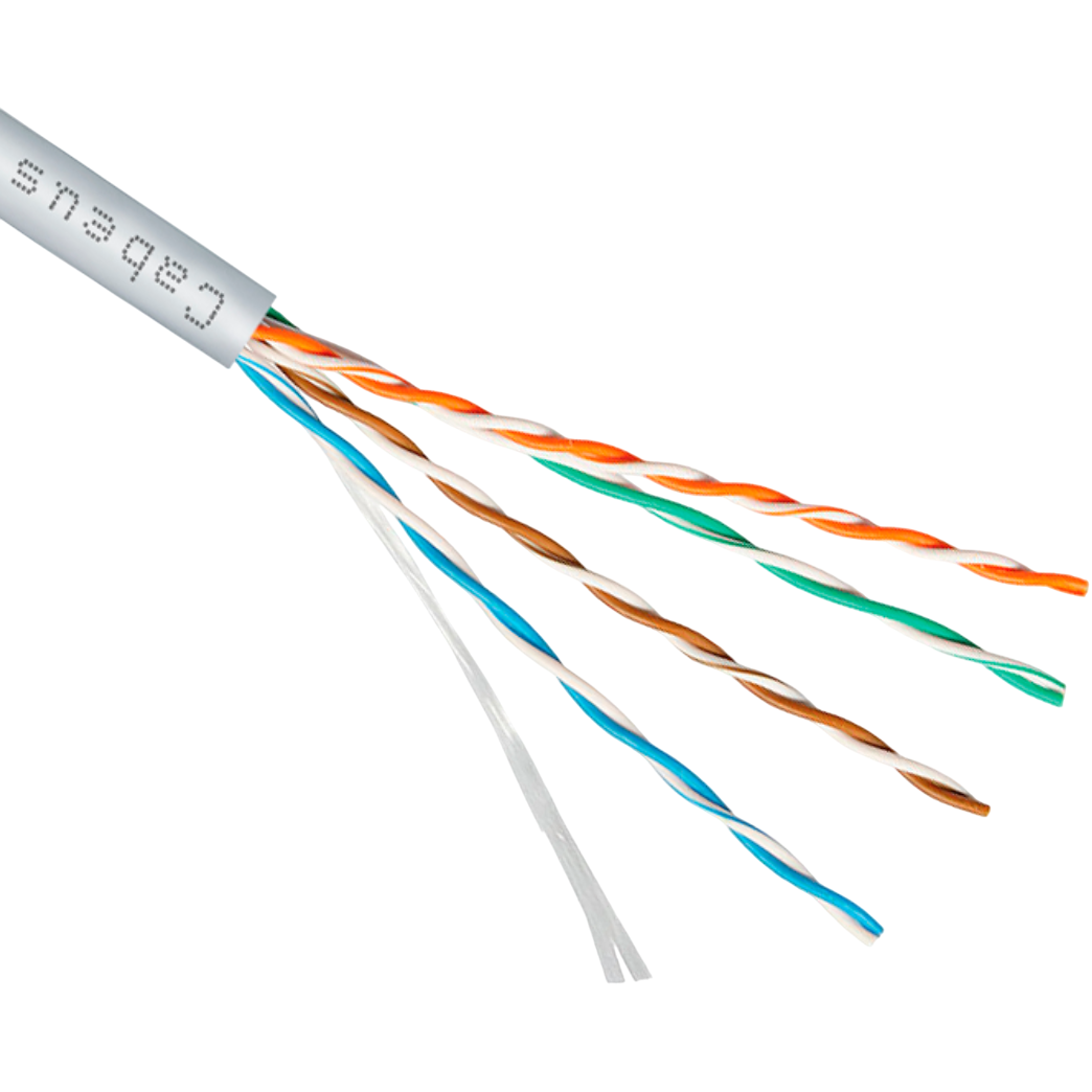 Бухта Cabeus UTP-4P-Cat.5e-SOLID-LSZH-GY-50, 50м
