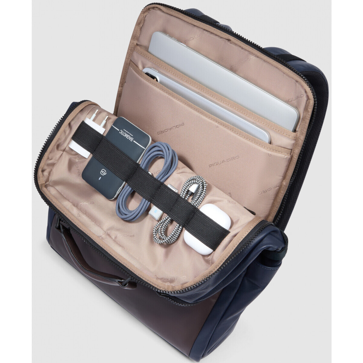 Рюкзак для ноутбука Piquadro Bike Laptop Backpack 15.6" Blue/Brown (CA4818AP) - CA4818AP/BLUTM - фото 6