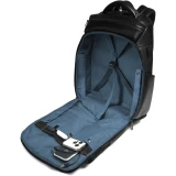 Рюкзак для ноутбука Piquadro Travel Laptop Backpack 15.6" Black (CA6798W136BM) (CA6798W136BM/N)