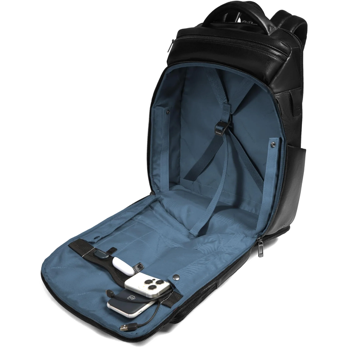 Рюкзак для ноутбука Piquadro Travel Laptop Backpack 15.6" Black (CA6798W136BM) - CA6798W136BM/N - фото 3