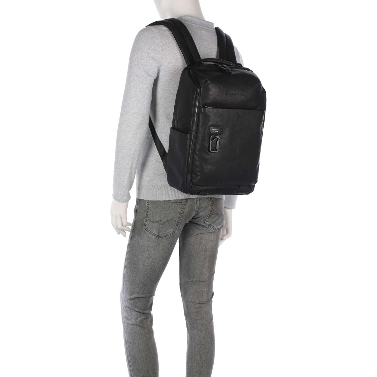 Рюкзак для ноутбука Piquadro Travel Laptop Backpack 15.6" Black (CA6645AP) - CA6645AP/N - фото 3