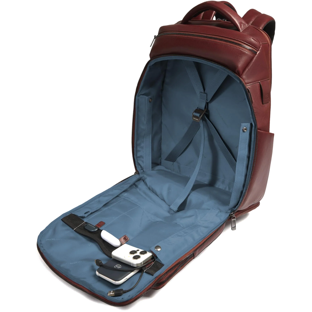 Рюкзак для ноутбука Piquadro Travel Laptop Backpack 15.6" Brown (CA6798W136BM) - CA6798W136BM/M - фото 3