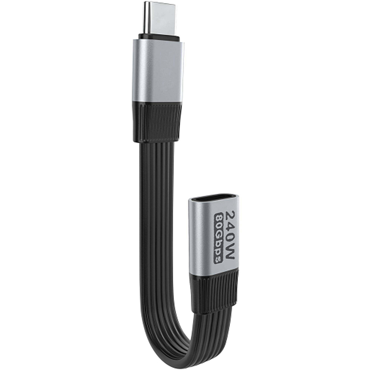 Кабель удлинительный USB Type-C - USB Type-C (F), 0.2м, VCOM CU583-0.2