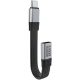 Кабель удлинительный USB Type-C - USB Type-C (F), 0.2м, VCOM CU583-0.2