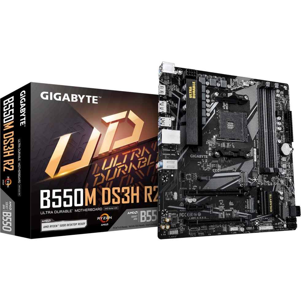 ..... Материнская плата Gigabyte B550M DS3H R2 (7599) из ремонта - фото 4