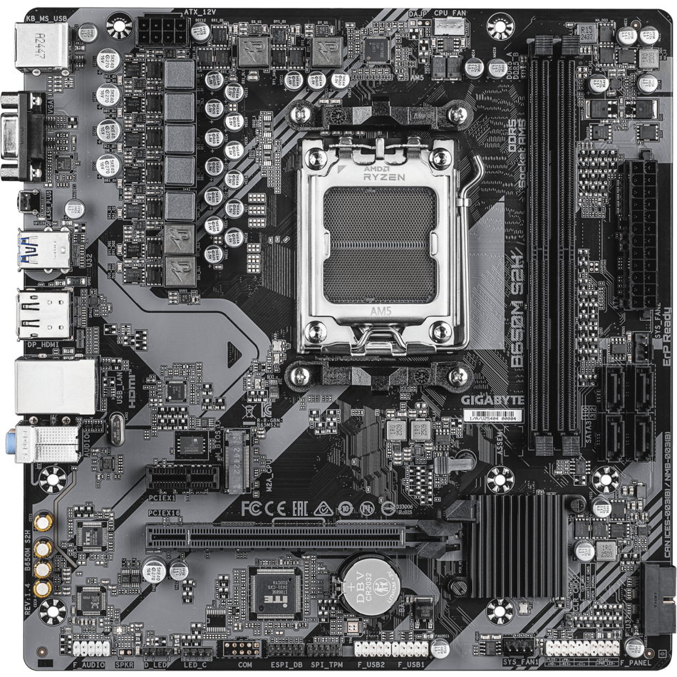 Материнская плата Gigabyte B650M S2H (rev. 1.4)