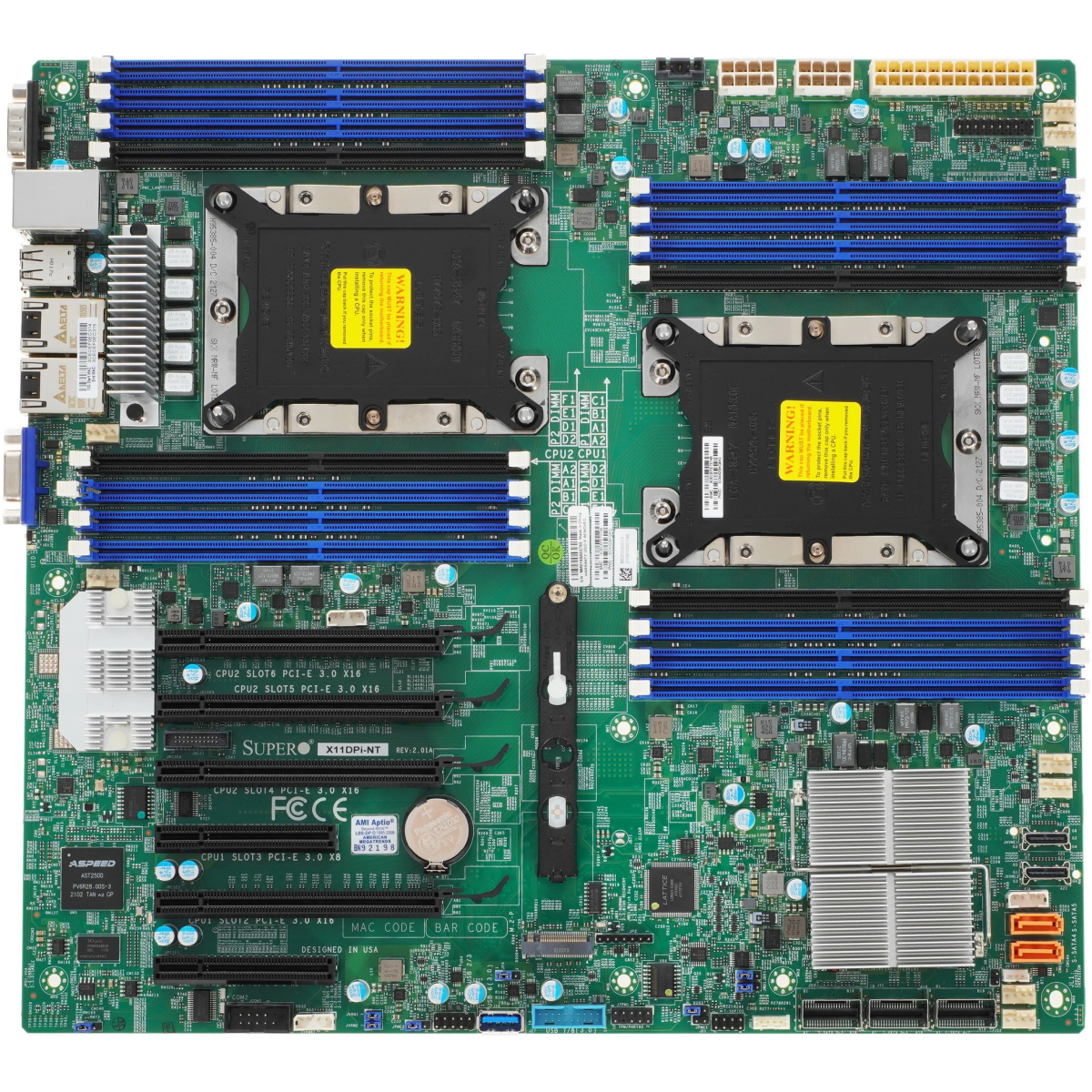 Серверная материнская плата SuperMicro X11DPI-NT-B