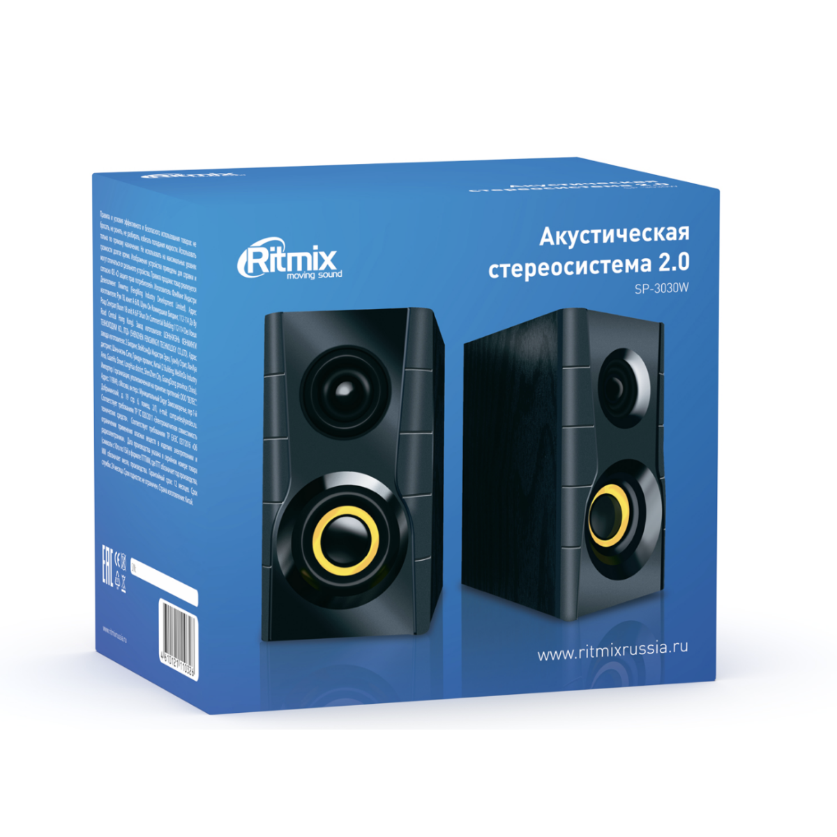 Колонки Ritmix SP-3030W Black - фото 2