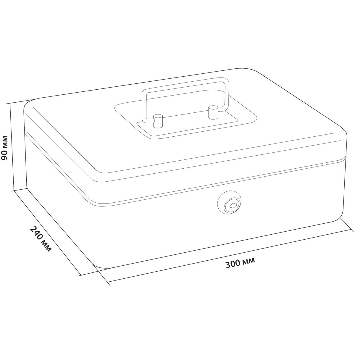 Ящик для денег Cactus CS-CB-004GY - фото 6